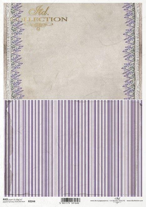 Decoupage papir, rižev A4, Sivka tapeta