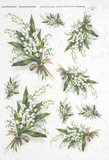 DECOUPAGE PAPIR RIŽEV A4, ŠMARNICE