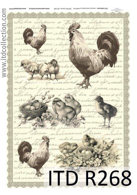 CARTA DI RISO PER DECOUPAGE A4, PASQUA 1