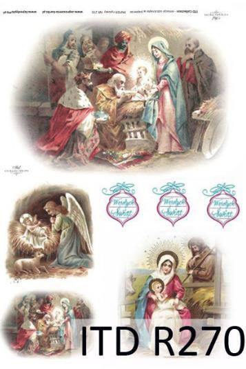 CARTA DI RISO PER DECOUPAGE A4, FAMIGLIA