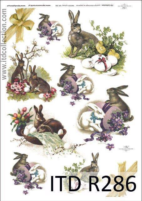 CARTA DI RISO PER DECOUPAGE A4, PASQUA 1