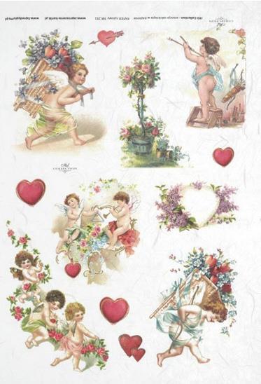 DECOUPAGE PAPIR RIŽEV A4, ANGELI