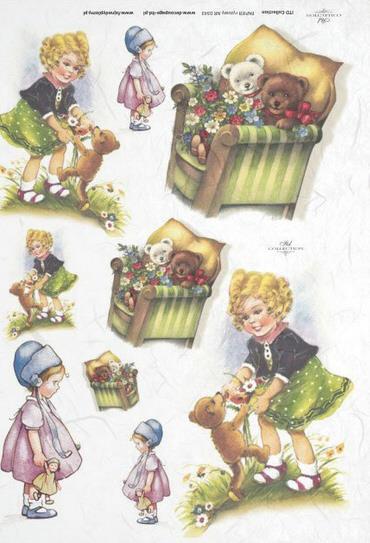 DECOUPAGE PAPIR RIŽEV A4, OTROŠKI