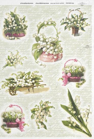 DECOUPAGE PAPIR RIŽEV A4,ŠMARNICE DEKO