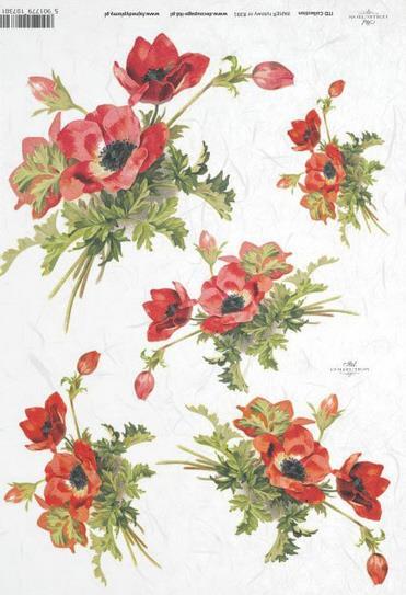 CARTA DI RISO PER DECOUPAGE A4, MAZZO DI