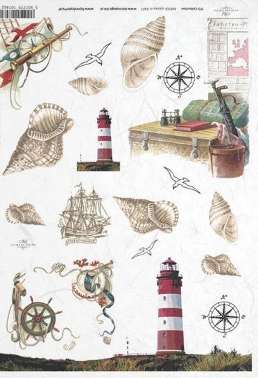 CARTA DI RISO PER DECOUPAGE A4, ESTIVI