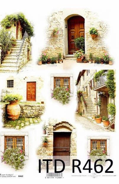 CARTA DI RISO PER DECOUPAGE A4, PORTALE