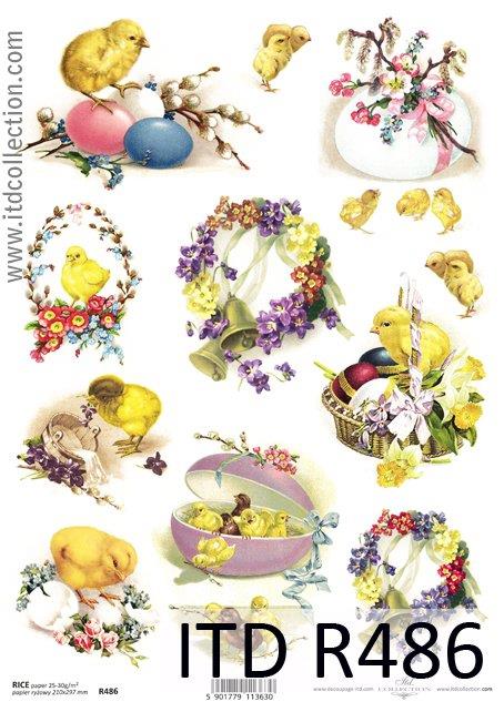 DECOUPAGE PAPIR RIŽEV A4, VELIKA NOČ 5