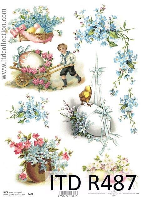 DECOUPAGE PAPIR RIŽEV A4, VELIKA NOČ 4