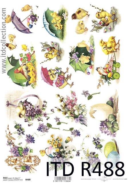 DECOUPAGE PAPIR RIŽEV A4, VELIKA NOČ 3