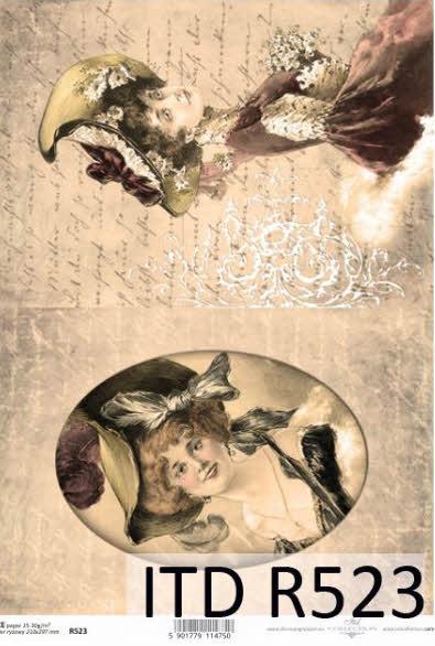 DECOUPAGE PAPIR RIŽEV A4,MADAME