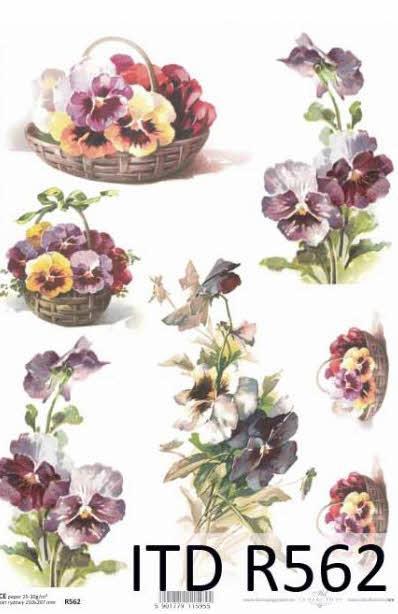 DECOUPAGE PAPIR RIŽEV A4,ŠOPKI MAČEH