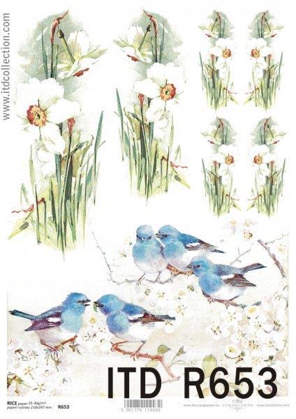 CARTA DI RISO PER DECOUPAGE A4, GIUNCHIG