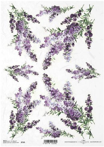 CARTA DI RISO PER DECOUPAGE A4, ERICA