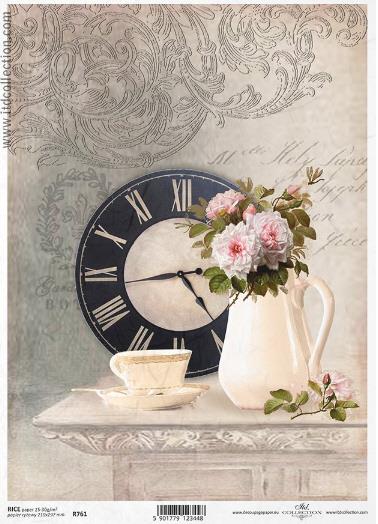 DECOUPAGE PAPIR RIŽEV A4,URA&ŠOPEK