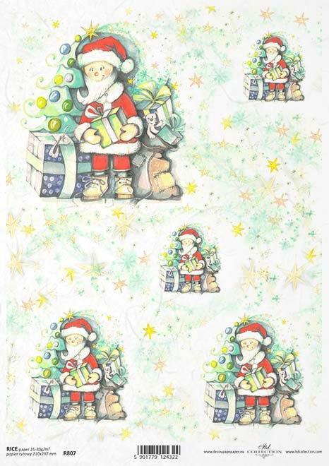 DECOUPAGE PAPIR RIŽEV A4, BOŽIČKI