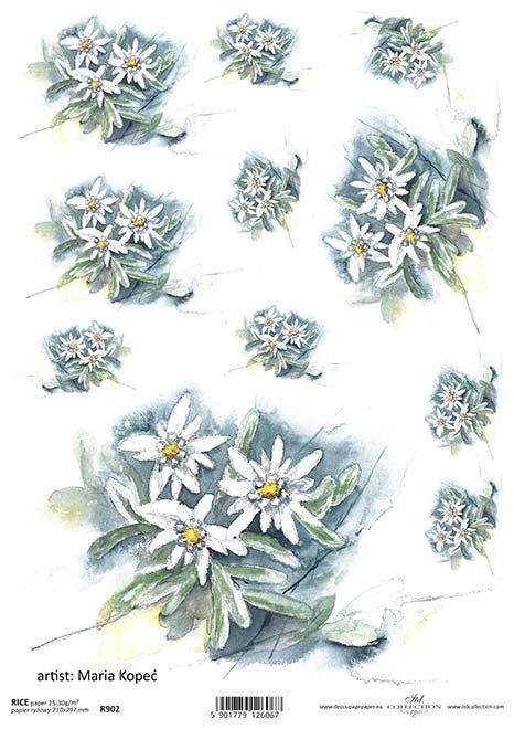 DECOUPAGE PAPIR RIŽEV A4, PLANIKE