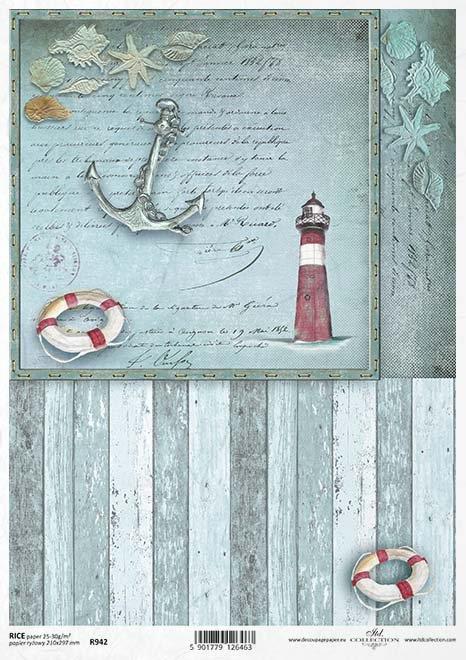 CARTA DI RISO PER DECOUPAGE A4, ESTIVO C