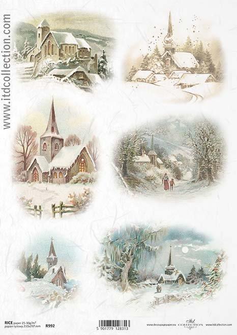 CARTA DI RISO PER DECOUPAGE A4, IDILLO I