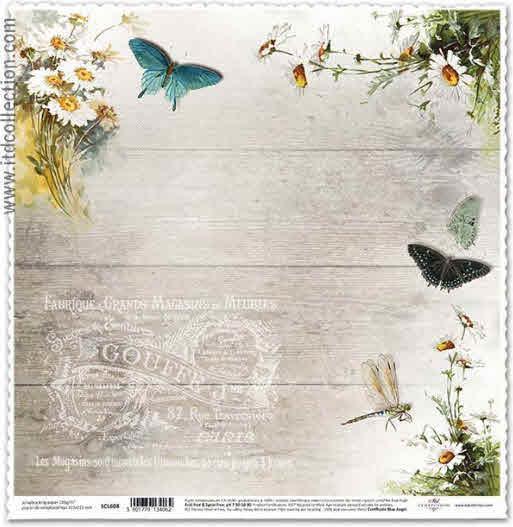 SCRAPBOOKING PAPIR, METULJI