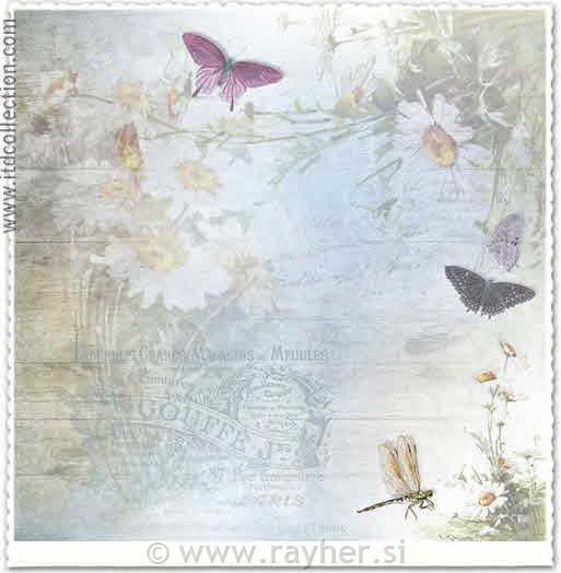 SCRAPBOOKING PAPIR, METULJI