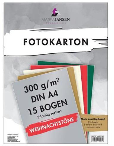 Cartoncino A4 colori natalizi set 3010 colori per 3 fogli