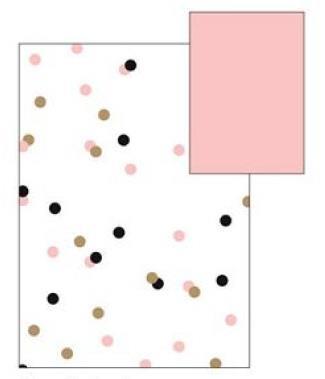 Vario karton 250g 50x70 cm, pastelne pike roza