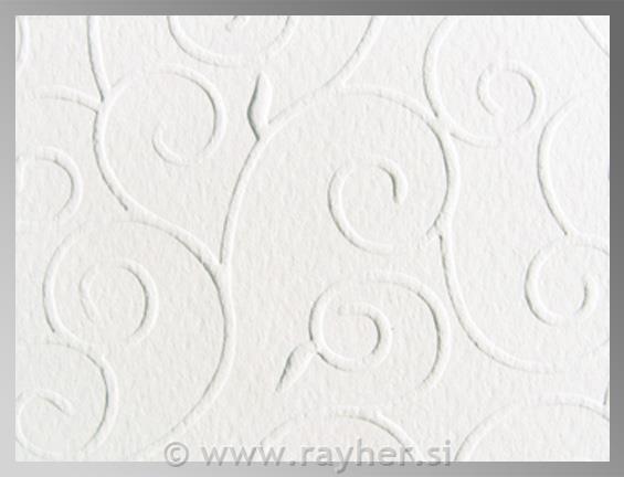 Cartoncino Arabesques A4 220 g bianco
