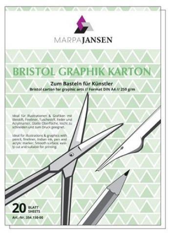 Skicirka Bristol A4, 250 g, 20 listna