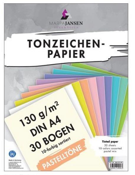 Carta A4 colori pastello set 30 foglii10 colori per 3 fogli