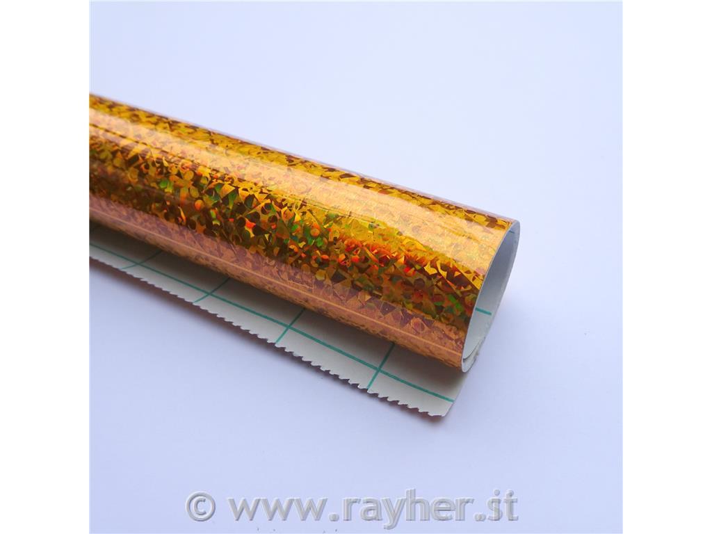 Holografska folija 0,5x1 m, oranžna