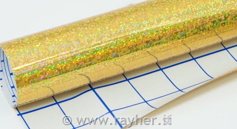 Lamina olografica 0,5x1 m, oro