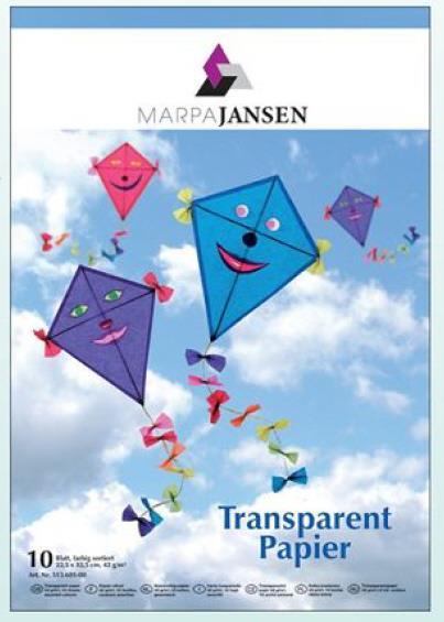 Ust.mapa Transp.papir 42g 22,5x32,5 cm, 10 listov