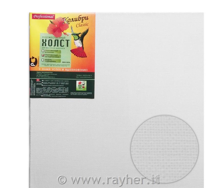 Tela, 100% lino, 70x70 cmper colori ad'olio