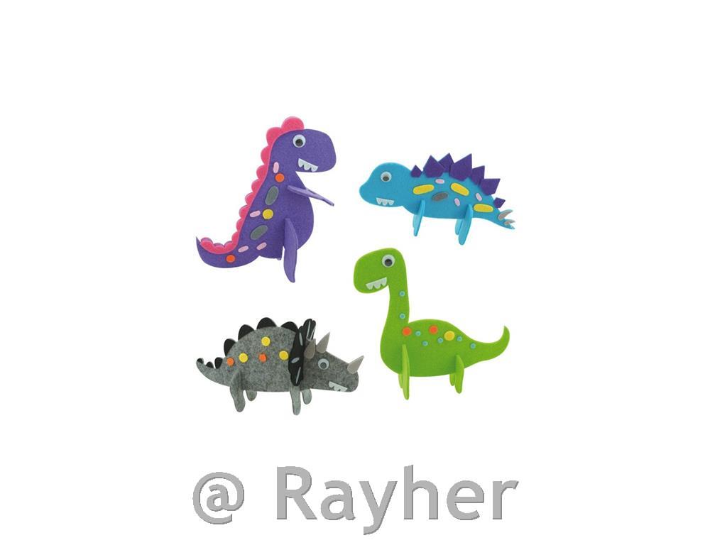 Set creativo: Dinosauri in feltro