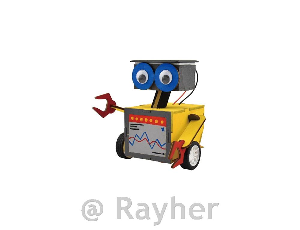 Set creativo: robot alimentato ad energia solare