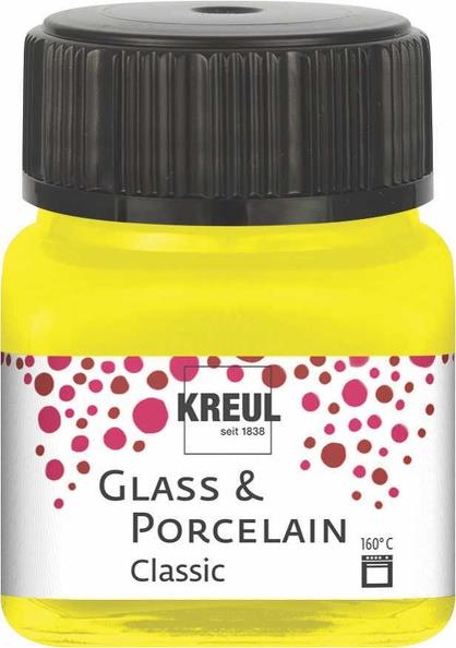 Colore per porcellana e vetro Porcelainilliant 160°C, 20 ml, giallo canarino