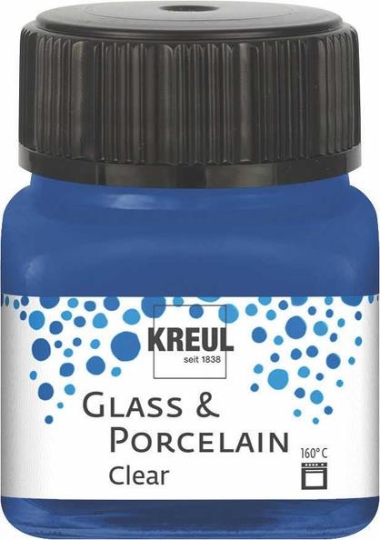 Colore per porcellana e vetro Porcelainilliant 160°C, 20 ml, blu lapislazzulo
