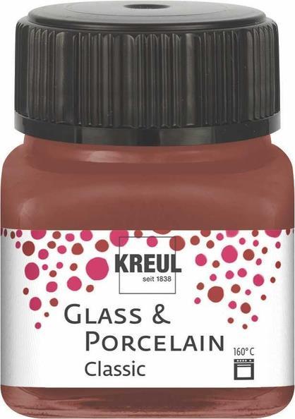 Colore per porcellana e vetro Porcelainilliant 160°C, 20 ml, cognac