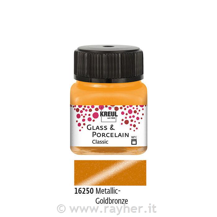 Colore per porcellana e vetro Porcelaintallic 160°C, 20 ml, bianco perlato