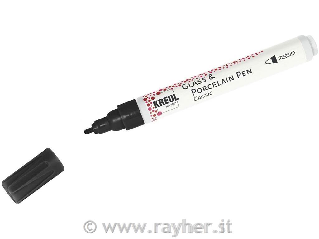 Flomaster za porcelan, brillant črn