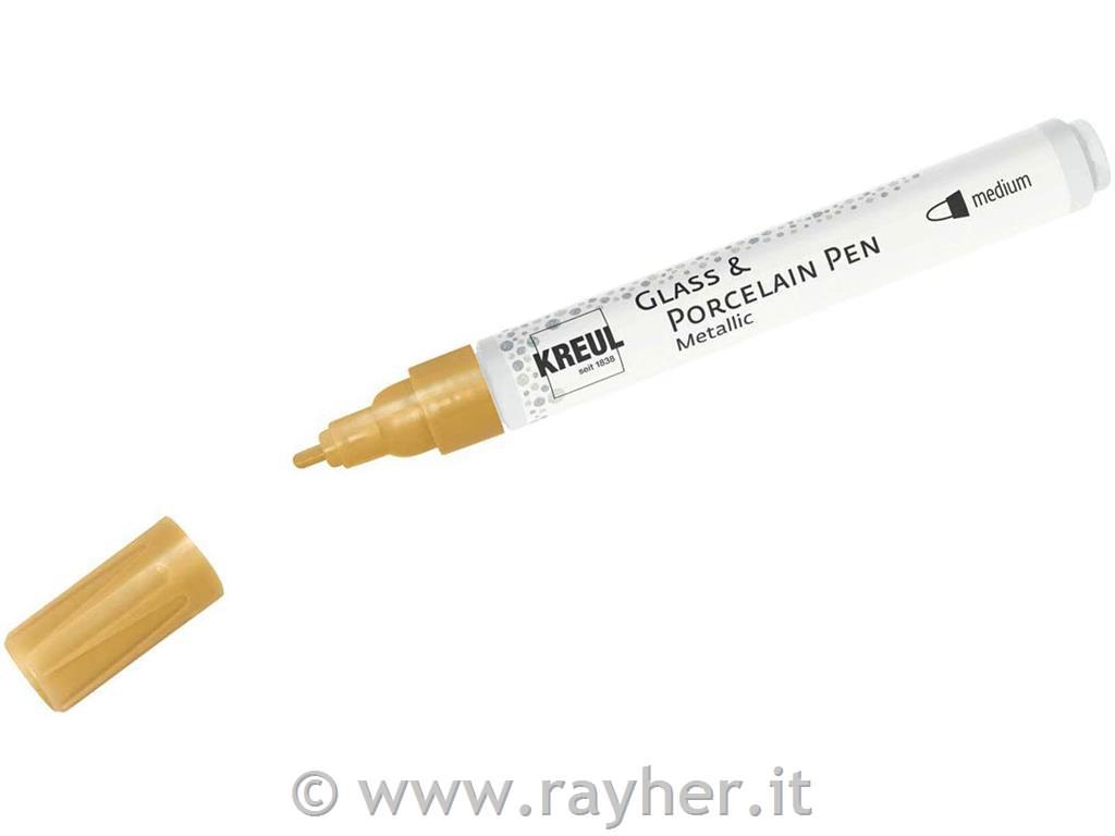 HOBBY LINE Porcelain Pen brilliant Gold