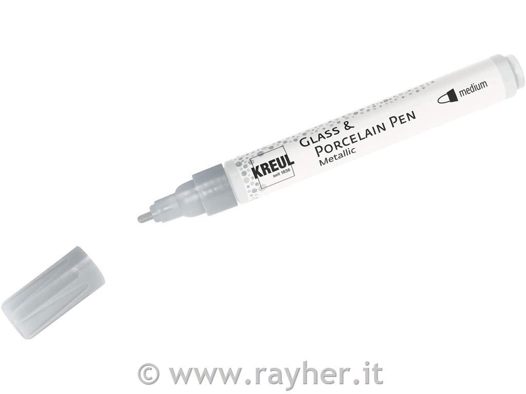 HOBBY LINE Porcelain Pen brilliant Silve