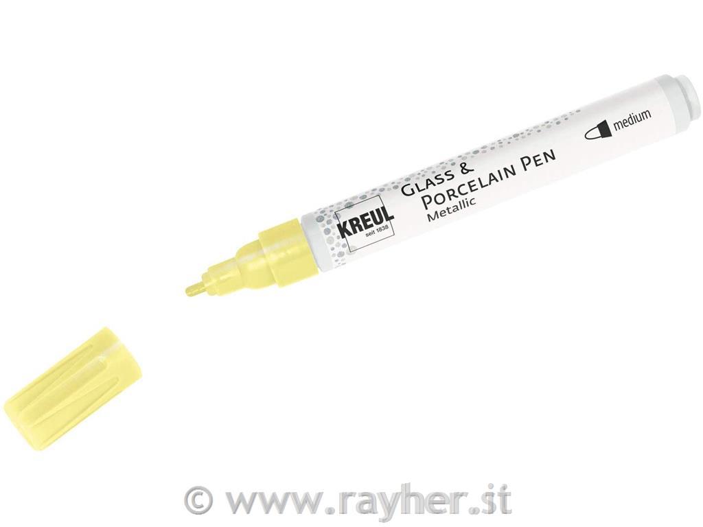 Pennarello per porcellana, giallo metall