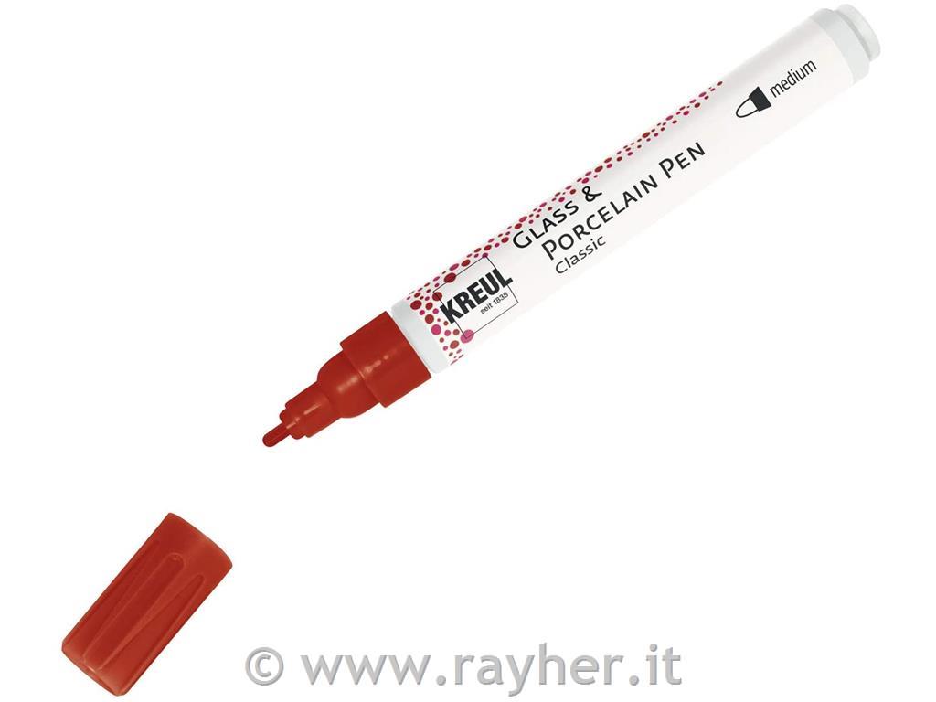 Flomaster za porcelan, brillant t.rdeč