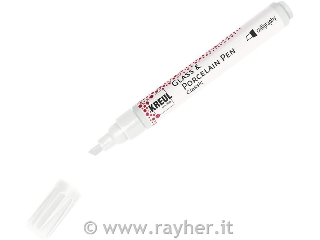 Pennarello per porcellana,per calligrafia, bianco