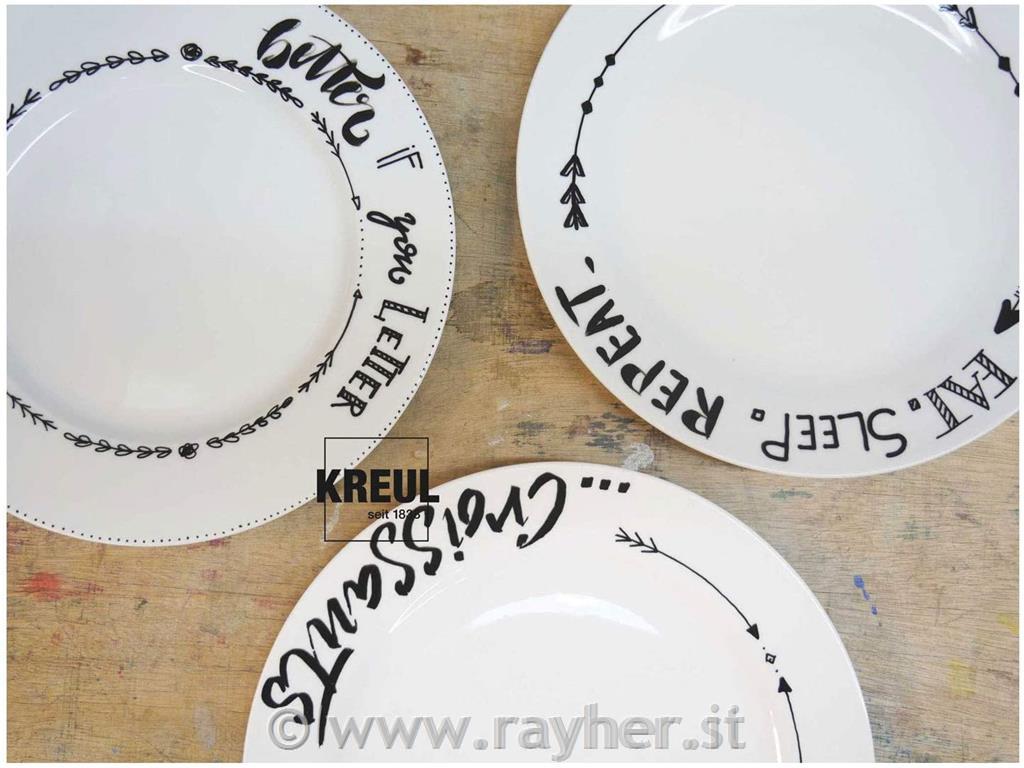 Pennarelli per porcellana e vetro set 4nero