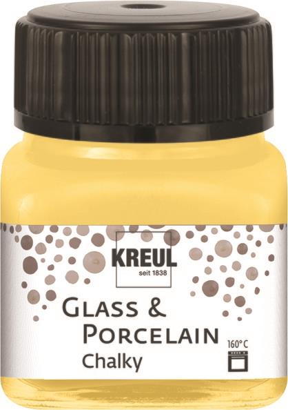 Barva za porcelan in steklo, Chalky 20 ml Yellow Safran
