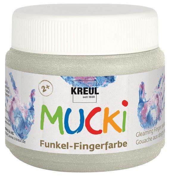 Finger paint MUCKI 150ml, Silver