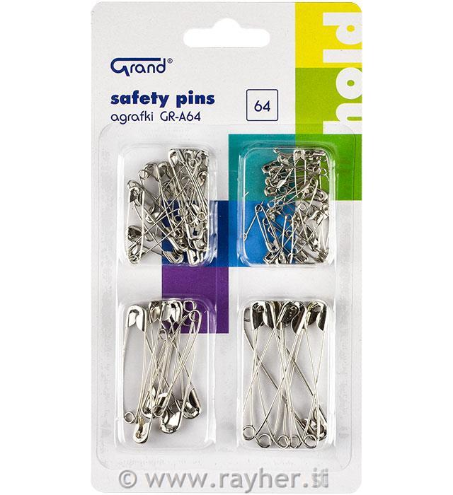 Safety pins GR-A64 64pcs